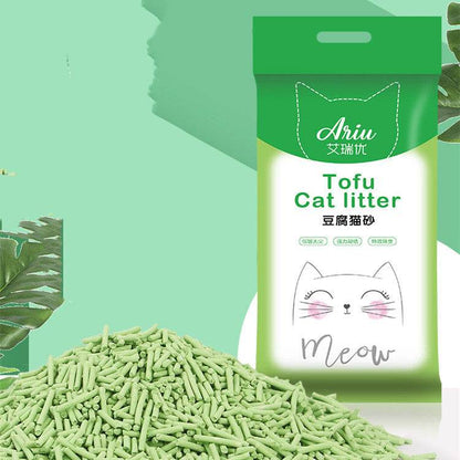 Original Flavor Tofu Cat Litter Low Dust Fast Clumping Deodorizer