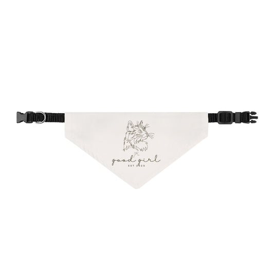 Pet Bandana — "Good Girl" Cat Bandana | Cat Bandana Collar