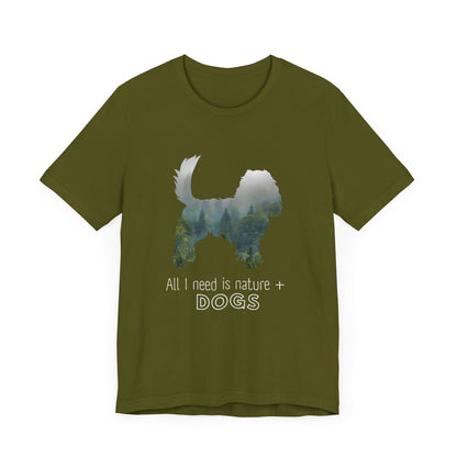 Nature and Dogs Tee | Gift for Dog Lovers | Nature Lovers | Top for Dog Moms | Shirt for Dog Dads