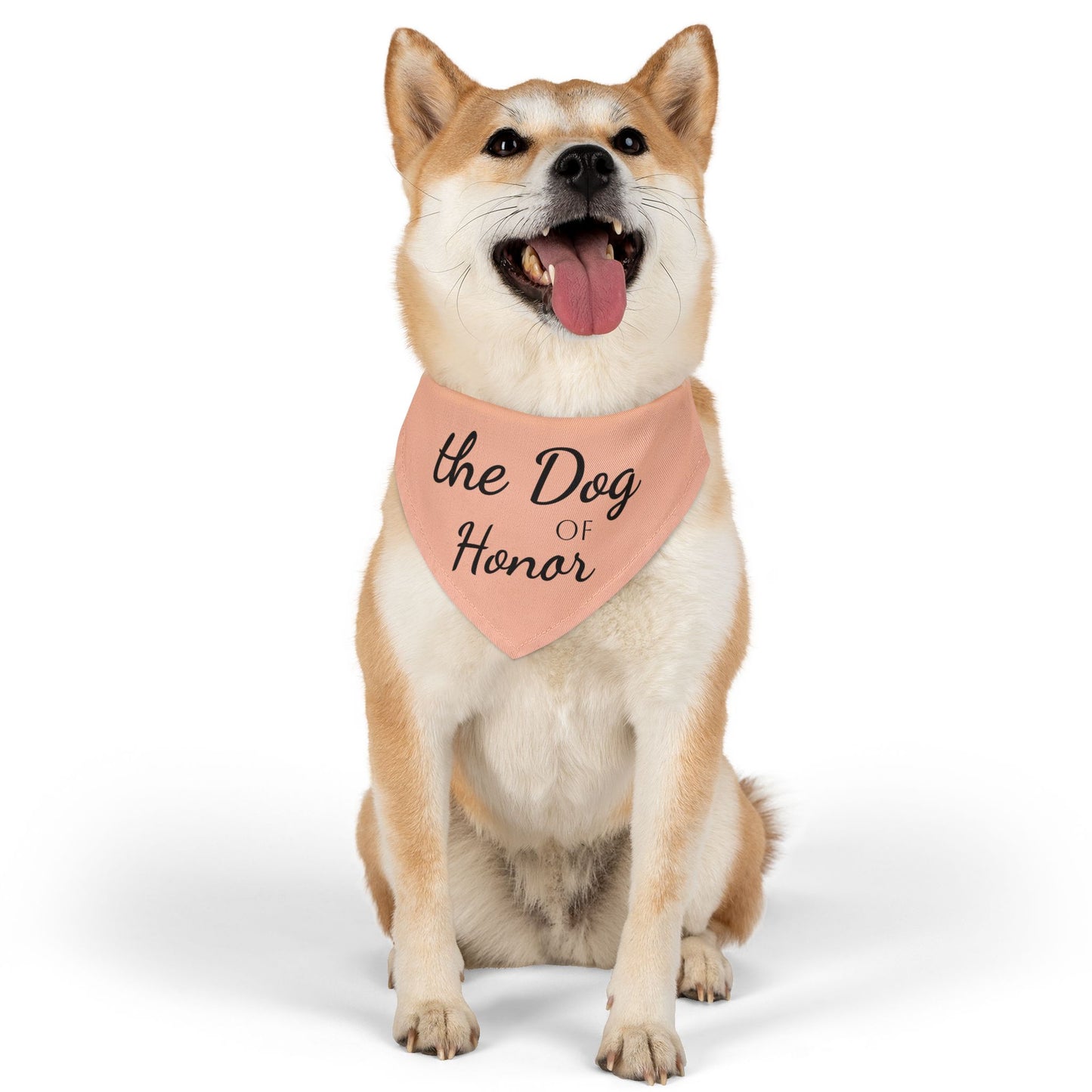 Bandana Collar Dog of Honor light peach