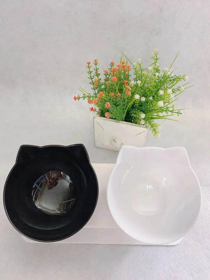 Elevated Double Food Bowl  for Pets Cat Dog Food and water Bowl