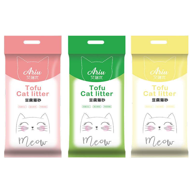 Original Flavor Tofu Cat Litter Low Dust Fast Clumping Deodorizer