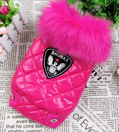 Bomber Dog Jacket with Hood | Dog Jacket for Cold Weather