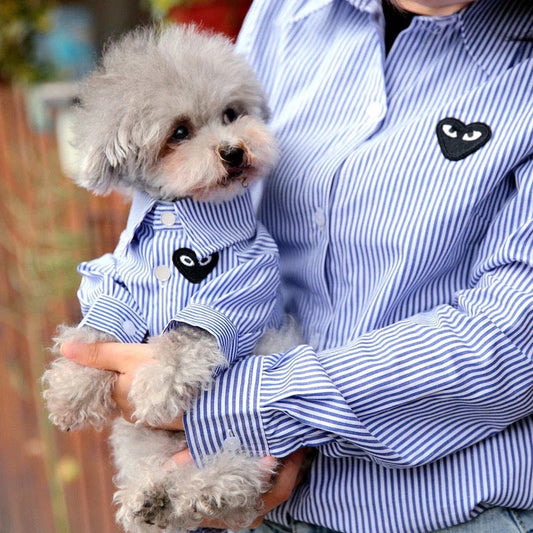 Heart Eyes Dog Shirt | Matching Human and Dog Outfit