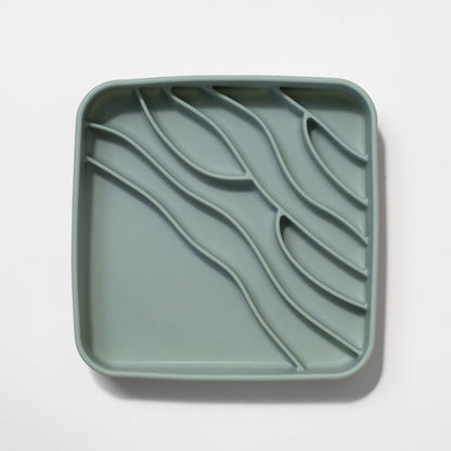 beach slow feeder bowl - seafoam