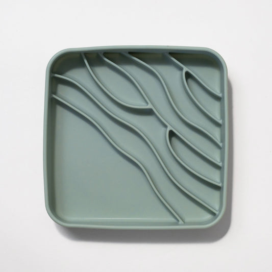 beach slow feeder bowl - seafoam