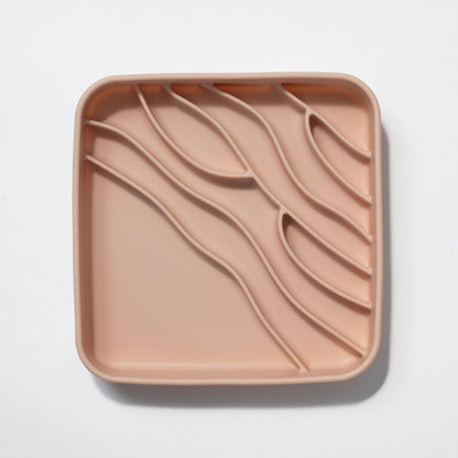 beach slow feeder bowl - rose water