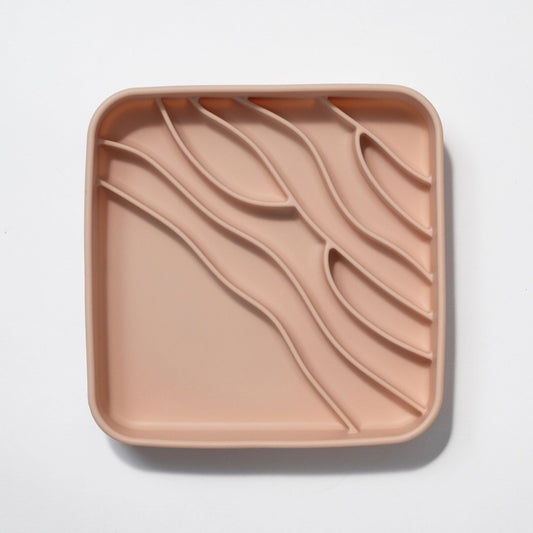 beach slow feeder bowl - rose water