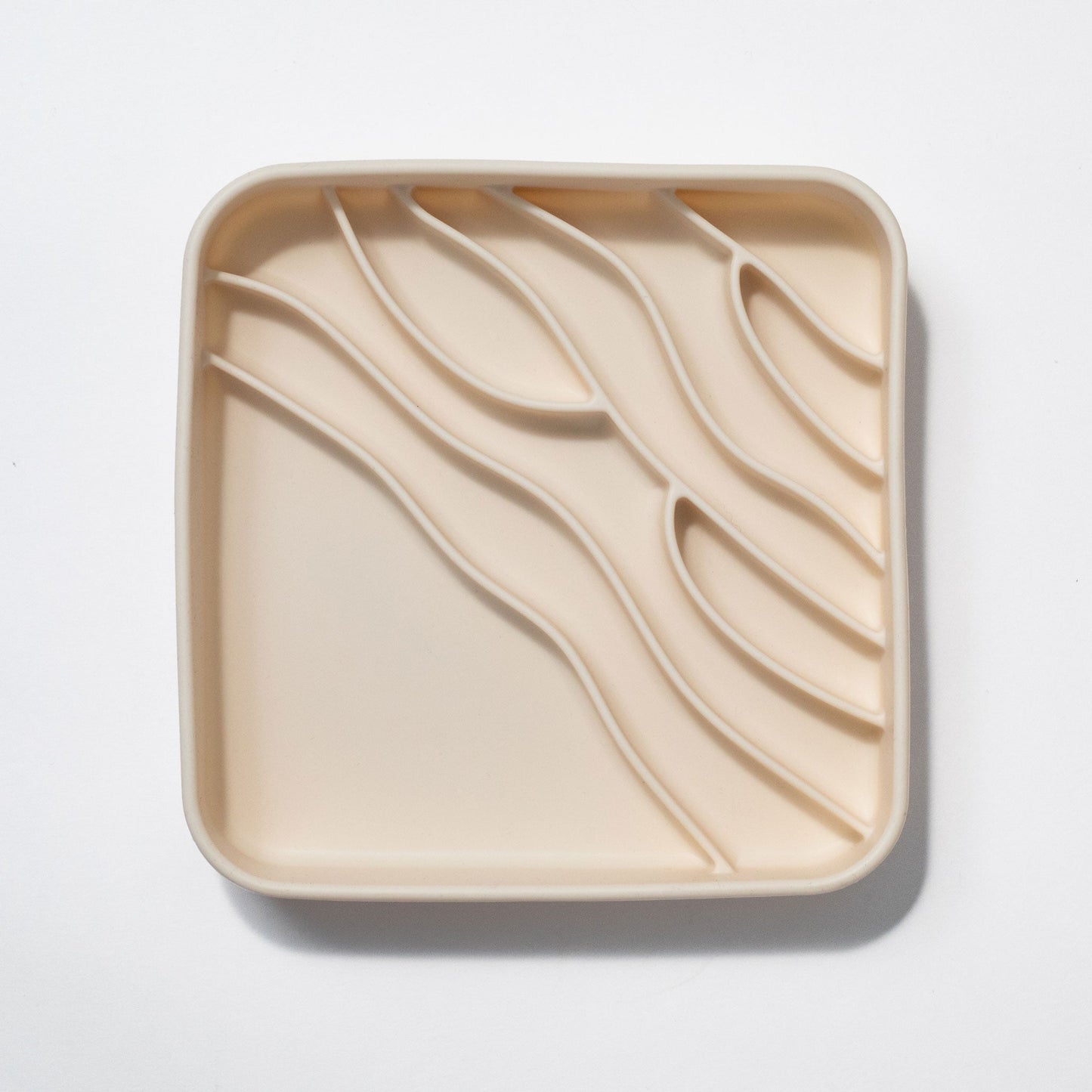 beach slow feeder bowl - buttercream