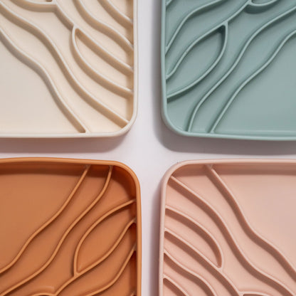 beach slow feeder bowl - buttercream