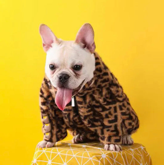 Furendi Fuzzy Dog Jacket | Cozy Sweater Coat