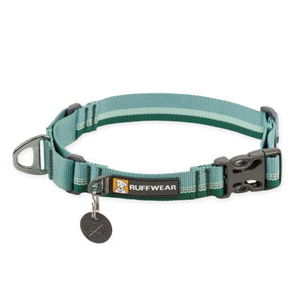 Ruffwear Web Reaction Dog Collar Martingale Collar for On-Leash Walking River Rock Green 23"-26"