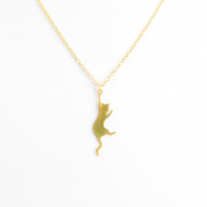 Hang In There Kitty Necklace