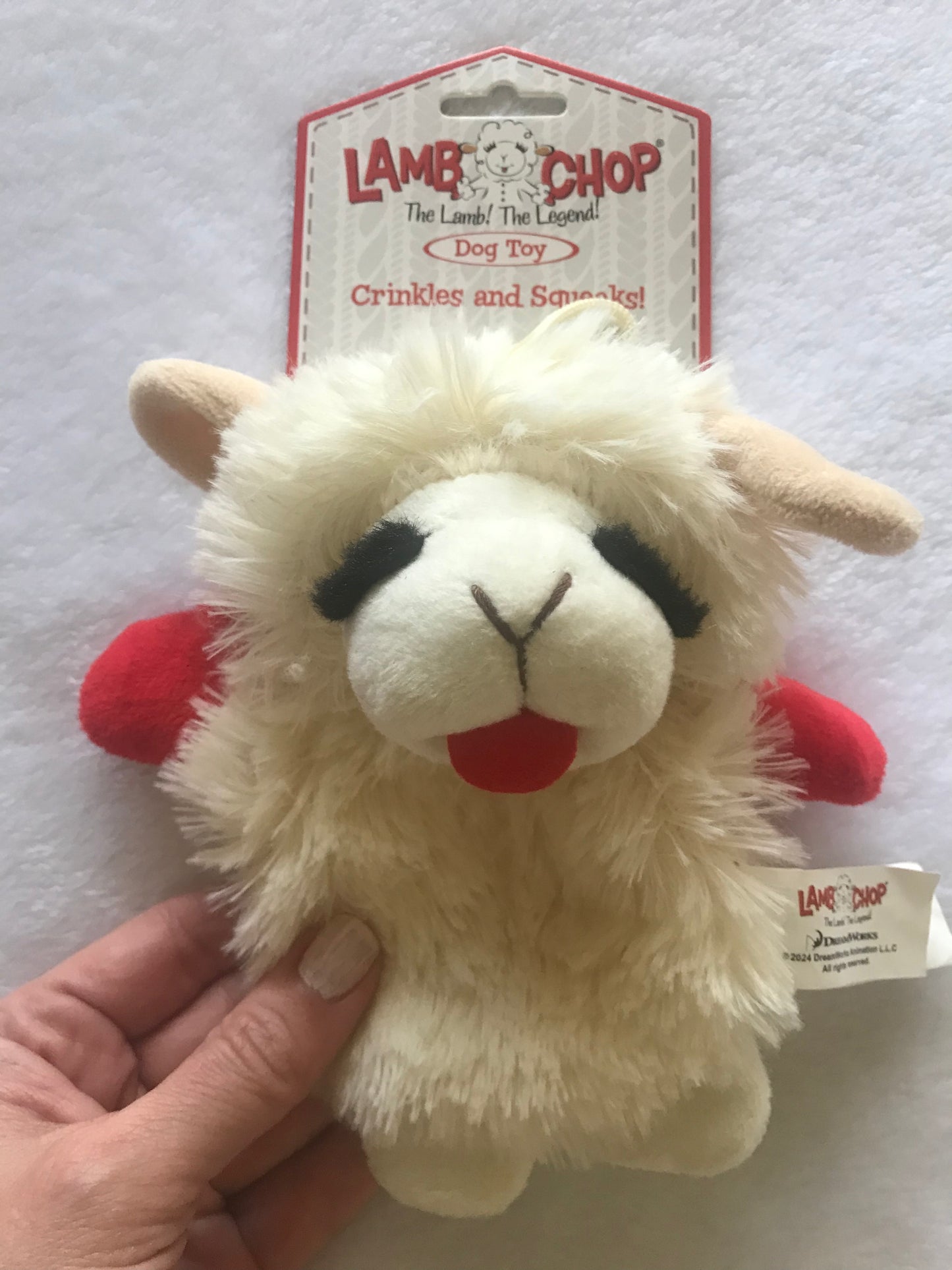 Crinkle Lamb Chop Toy