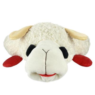 head on picture of lambchop dog bed