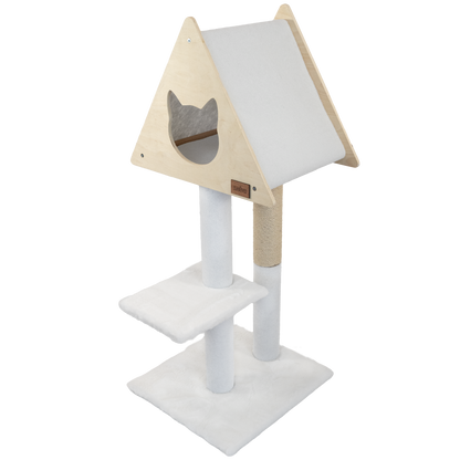 Teepee Hideout - Deluxe 2-Level Cat Tree