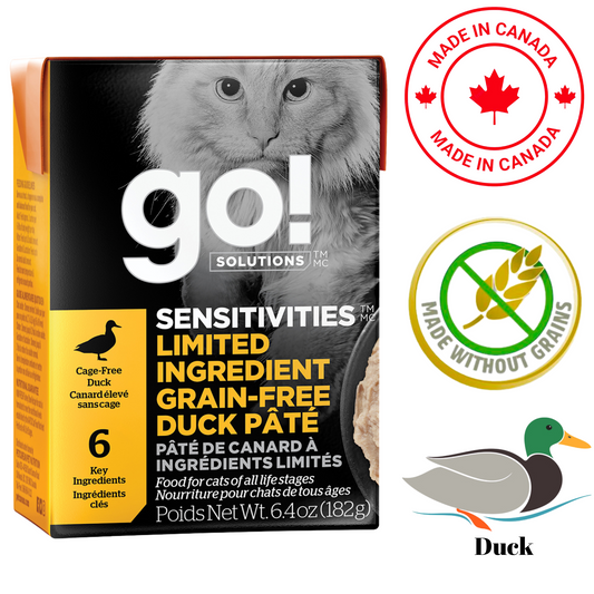 Go! Solutions - Sensitivities Limited Ingredient Grain Free Duck Pate Wet Cat Food