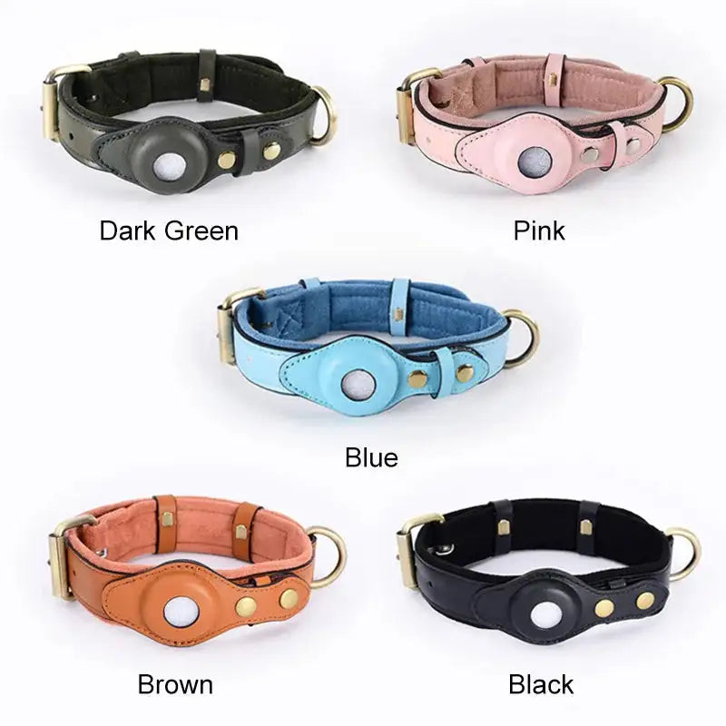 Dog Collar with Airtag Holder