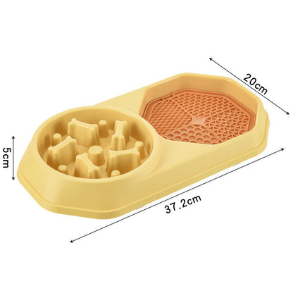 Slow Feeder Dog Bowl – Anti-Gulping, Durable Puzzle Bowl for Healthy Eating & Bloat Prevention