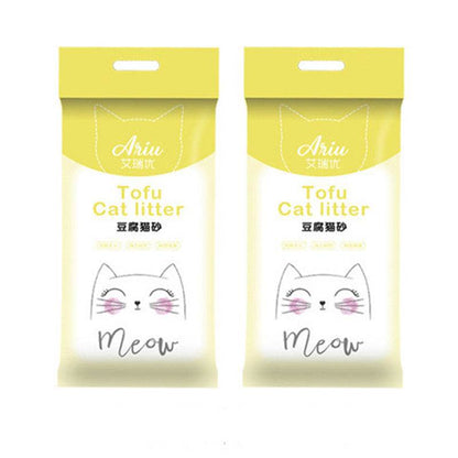 Original Flavor Tofu Cat Litter Low Dust Fast Clumping Deodorizer