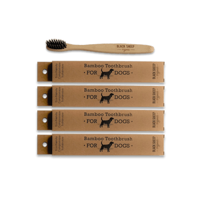 Bamboo Dog Toothbrush 4 Pack