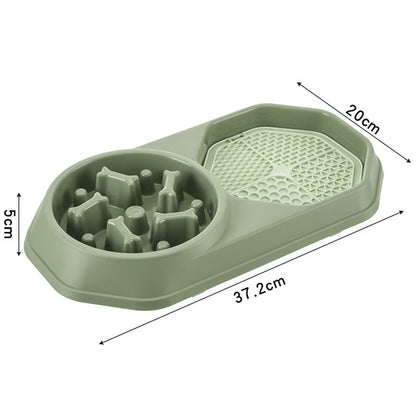 Slow Feeder Dog Bowl – Anti-Gulping, Durable Puzzle Bowl for Healthy Eating & Bloat Prevention