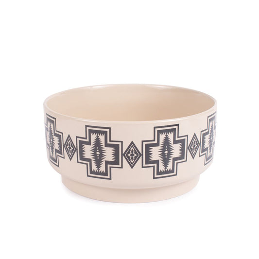Ceramic Pet Bowl - Geometric Design
