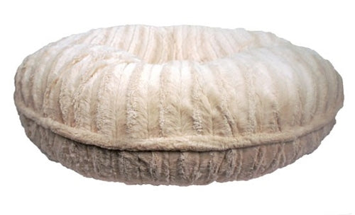 Round Cream Pet Bed