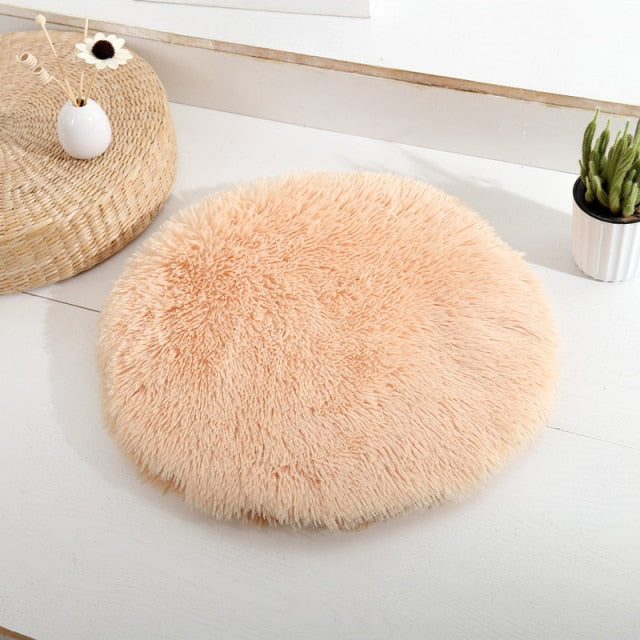 Round Plush Pet Bed