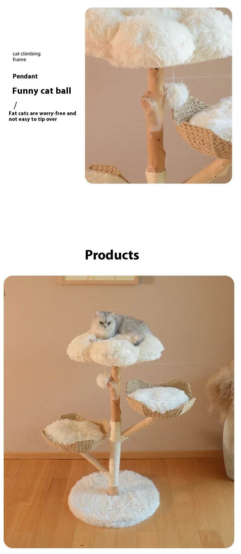 White Plush Cat tree