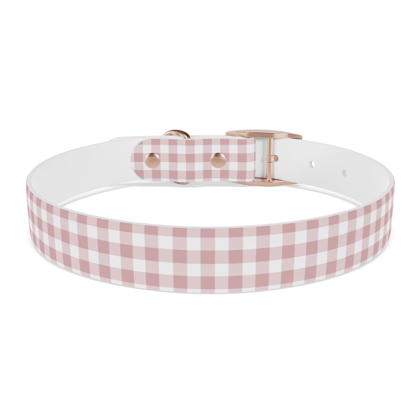 Chic Pink Gingham Dog Collar - Pink Plaid Cat Collar