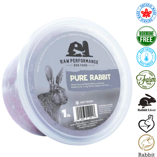 Raw Performance - Pure Rabbit Raw Dog Food