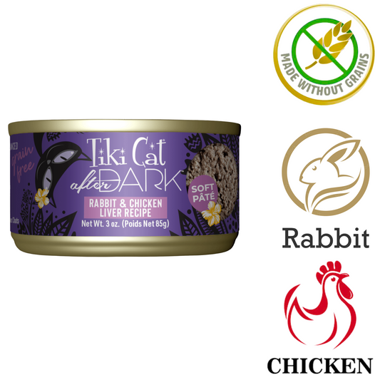 Tiki Cat - After Dark Rabbit & Chicken Liver Canned Cat Food