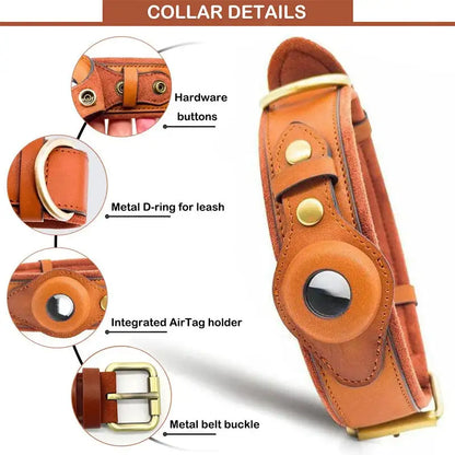 Dog Collar with Airtag Holder