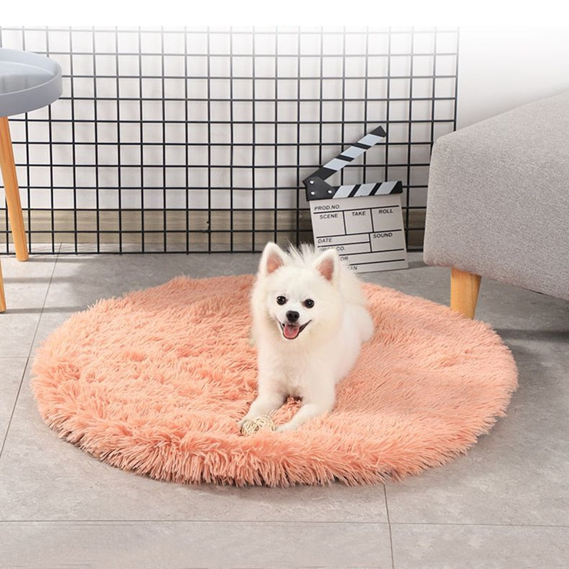 Round Plush Pet Bed