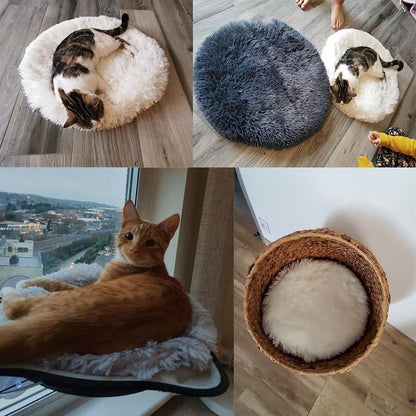 Round Plush Pet Bed