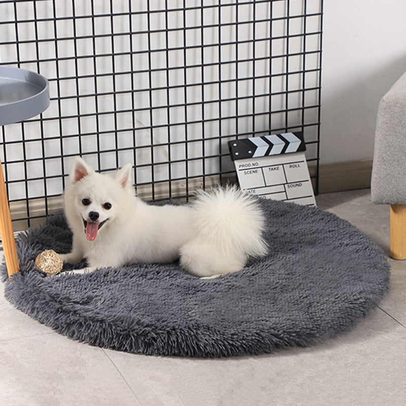 Round Plush Pet Bed