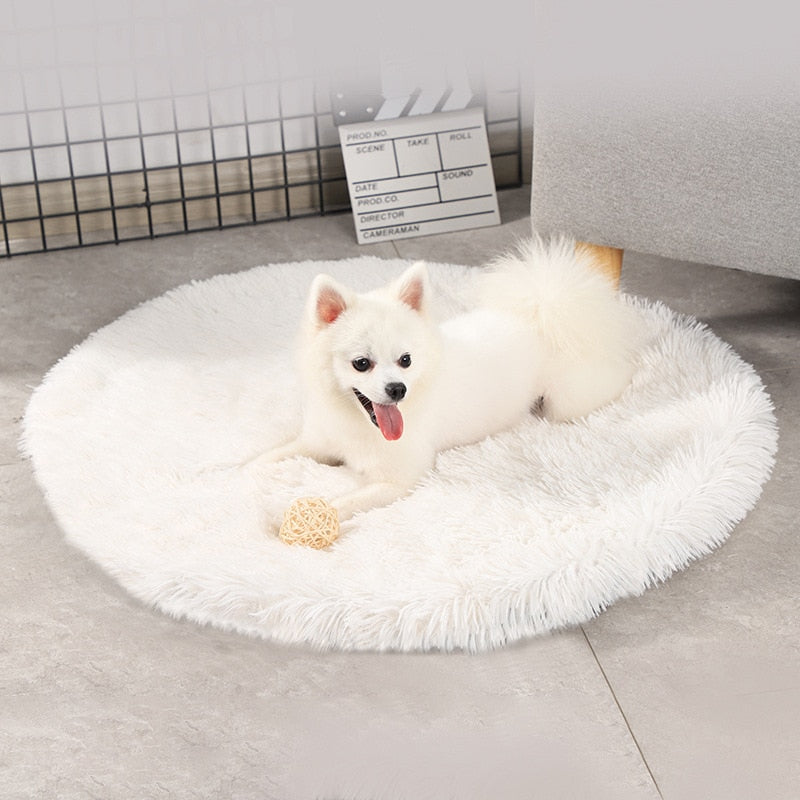 Round Plush Pet Bed