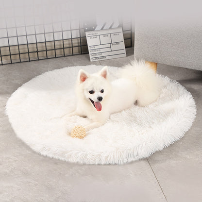 Round Plush Pet Bed